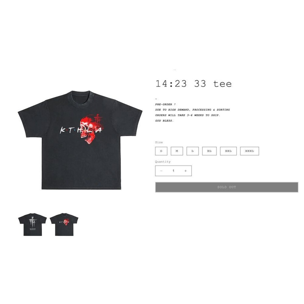 *RARE* KTHLA KTH-LA Kill The Hype •14:23 33 Stone Cold Steve Austin Tee SMALL